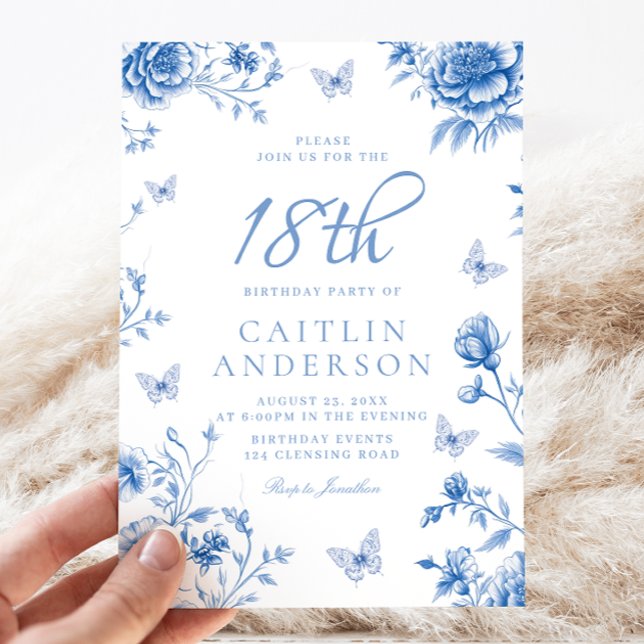 Invitation Filles papillon enchantées 18e fête d'anniversaire (Créateur téléchargé)