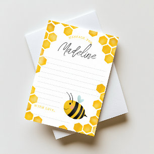 Invitation Filles Premier Jour d'Abeille Anniversaire Heure C