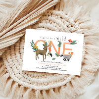 Filles Rose Wild One Bois Animaux 1er Anniversaire