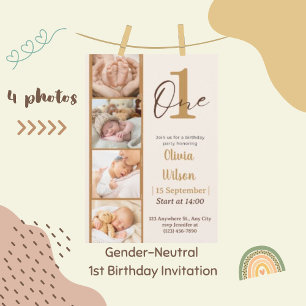 Invitation Film Camera 4 Photos Première Fête d'An