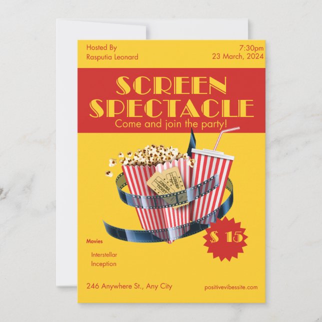 Invitation Film Fiesta : Plongez dans la musique cinématograp (Devant)