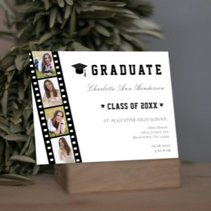 Invitation Filmstrip Four Photo Collage Open House
