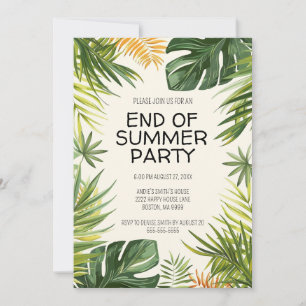 Invitation Fin de la fête d'été