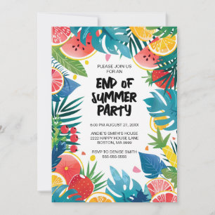 Invitation Fin de la fête d'été