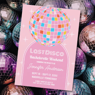 Invitation Fin de semaine de la discothèque Dernière Disco Ro