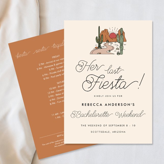 Invitation Fin de semaine de la mini-Fiesta Desert (Créateur téléchargé)