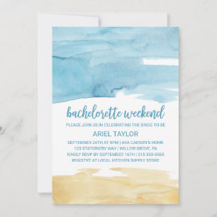 Invitation Fin de semaine de l'aquarelle du sable et de la me
