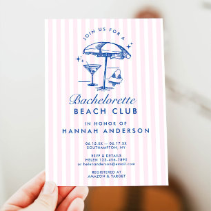 Invitation Fin de semaine Retro Moderne Vintage Bachelorette