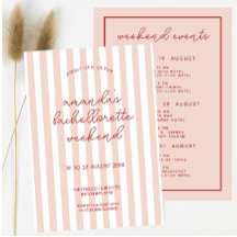 Fin de semaine Retro Pink Red Bachelorette