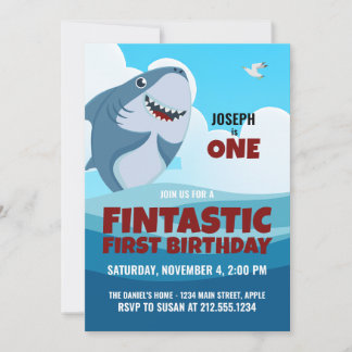 Invitation Fintastique du premier anniversaire de