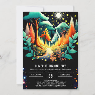 Invitation Fireflies Danse Wonderland Anniversaire