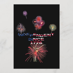 Invitation Fireworks 4 juillet