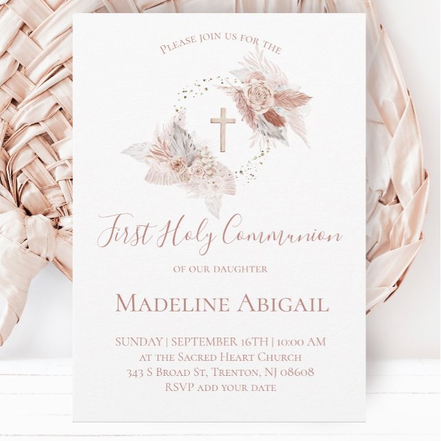 Invitation First Holy Communion girl (Créateur téléchargé)