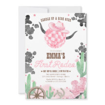 First Rodeo 1st Birthday Pink Boho Wild West