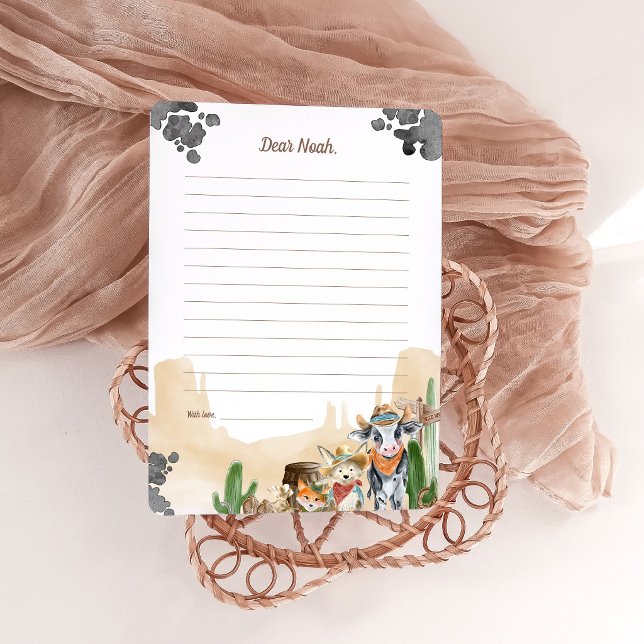 Invitation First Rodeo Rustic Wild West Time Capsule Cards (Créateur téléchargé)