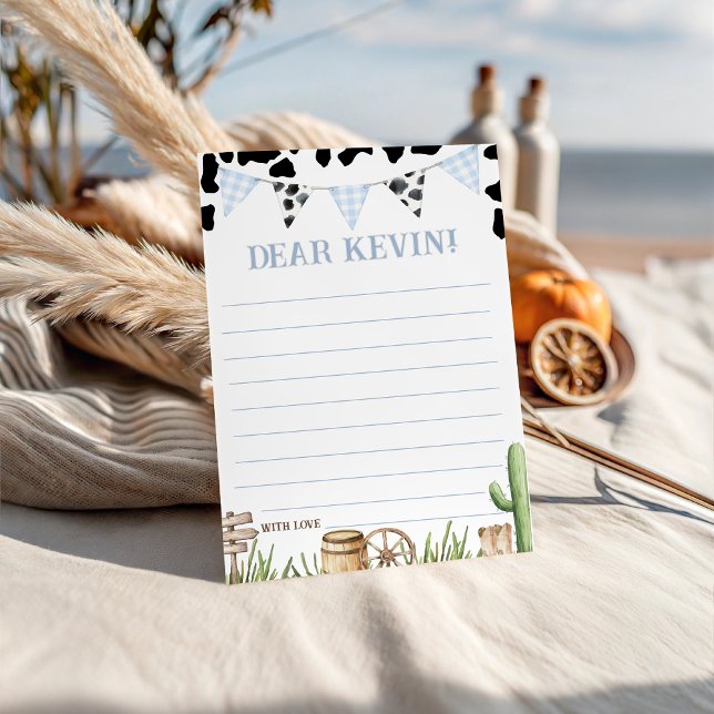 Invitation First Rodeo Time Capsule Card (Créateur téléchargé)