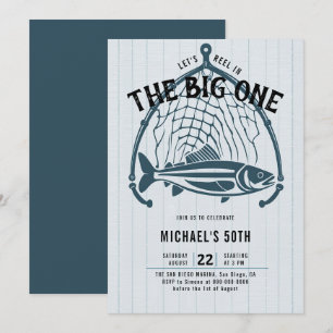Invitation Fishing Fish Net Elégant Homme Décontracté 50e ann