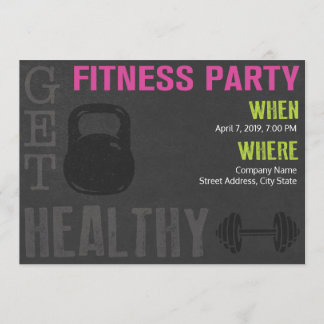 Invitation Fitness Party