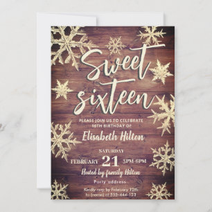 Invitation Flacons de neige frais d'hiver moderne 16