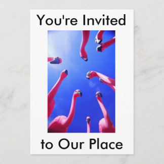 Invitation Flamant rose
