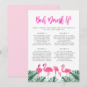 Invitation Flamant rose OAKLEY Hot Rose Bachelorette Boire Si