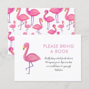 Invitation Flamant rose Rose Baby shower Moderne Apporter Un 