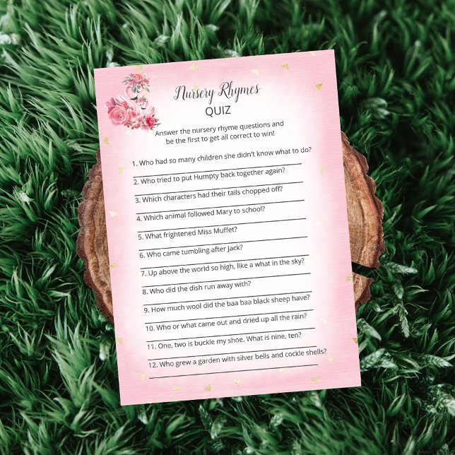 Invitation Flamant rose rose Ballerina Nursery Rhymes Douche  (Créateur téléchargé)