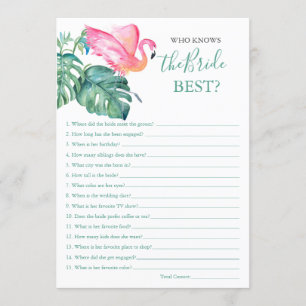 Invitation Flamant rose Rose Qui Connaît La Mariée Meilleur J