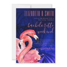 Flamant rose tropical BACHELORETTE WEEKEND Pink Bl