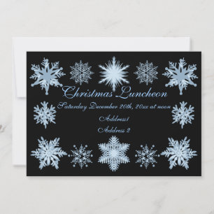 Invitation Flambeaux bleus de Noël