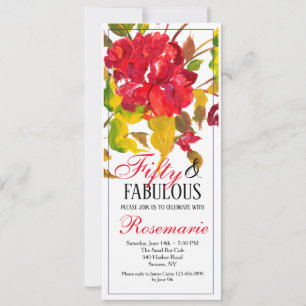 Invitation Flambée d'invitation rouge