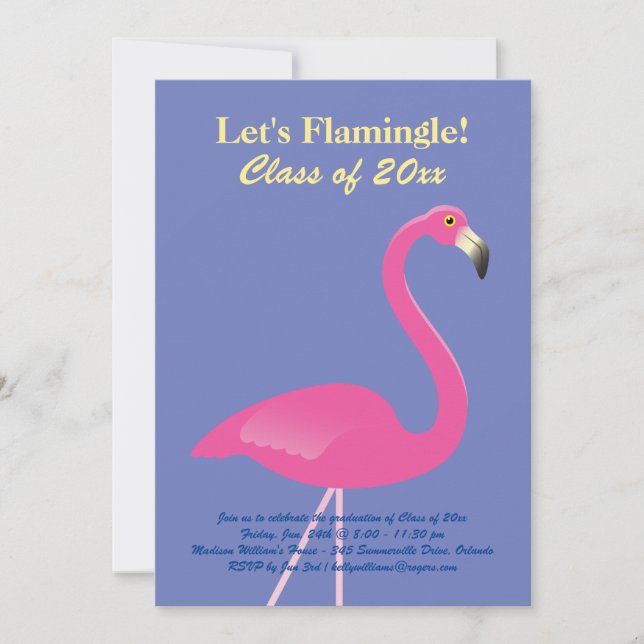 Invitation Flamingle ! Catégorie de Partie 2019 - Violet (Devant)