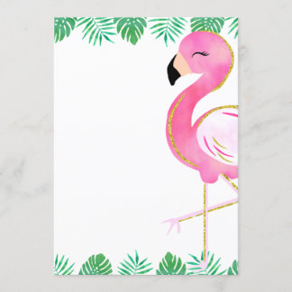 Invitation Flamingle Party, Parties scintillant Fl