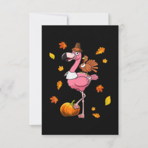 Invitation Flamingo   Flamingo Action de grâce Halloween