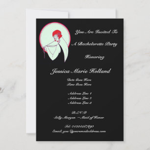 Invitation Flapper Vintage classique ~ Bachelorette