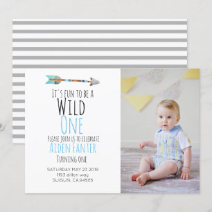 Invitation Flèche triangulaire à une flèche sauvage invitatio