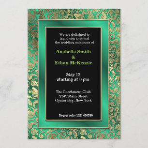 Invitation Flèches d'or * choisir la couleur arrière - plan