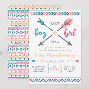 Invitation Flèches L'Invitation De La Fête De Révélation De S