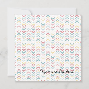 Invitation Flèches pastel