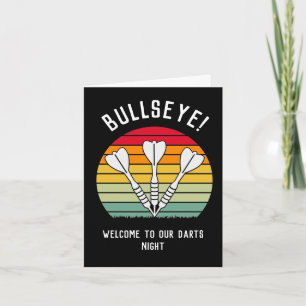 Invitation Fléchettes Vintage Sunset   