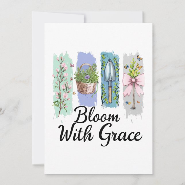 Invitation Fleur avec Grace Garden Floral Art (Devant)