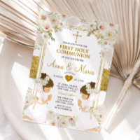 Fleur blanche jumelle 1ère Sainte Communion