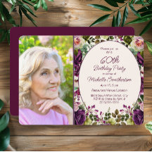 Fleur botanique rose violet 60 ans Photo