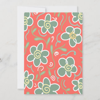 Invitation Fleur colorée