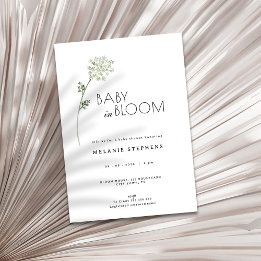 Invitation Fleur de Bébé en Fleur Baby Shower