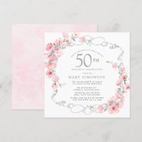 Fleur de cerise rose 50e anniversaire