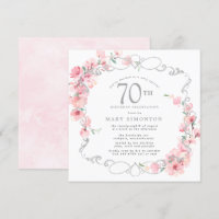 Fleur de cerise rose 70e anniversaire