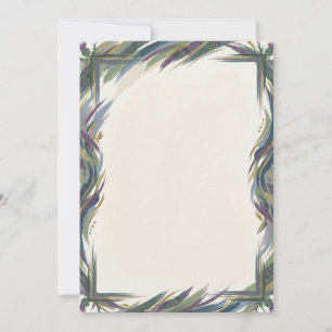 Invitation Fleur de Chardon Violet avec Texte Pers