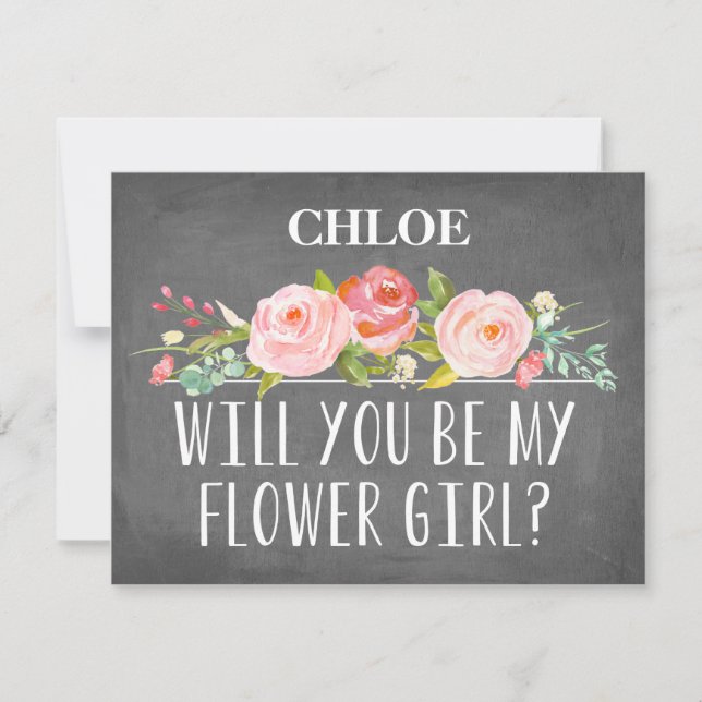 Invitation Fleur de fleurs florales (Devant)