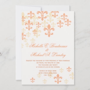 Invitation Fleur de Lis Cascade Mariage informel 3